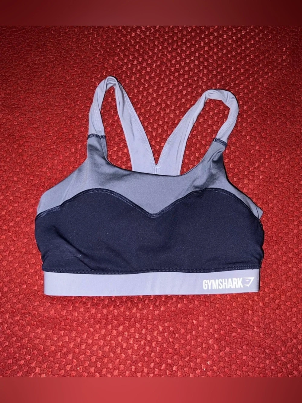 Gymshark Three Tone Purple Sports Bra